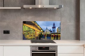 Panel szklany do Kuchni Świąteczny Rynek w Niemczech