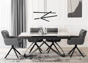 Stół rozkładany Twig 160-240 cm - nowoczesny stół do jadalni i salonu z ceramicznym blatem