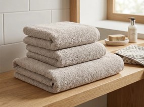 Ręcznik kąpielowy NORIELLE 70x140 cm beżowy, 100% bawełna