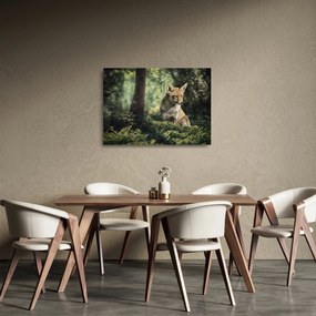 Obraz na szkle - lis (70x50 cm)