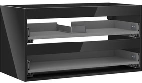 Mexen Box-A korpus szafki podumywalkowej 90 cm, 2 szuflady, czarny połysk - 91AX0-0900-470-2-70