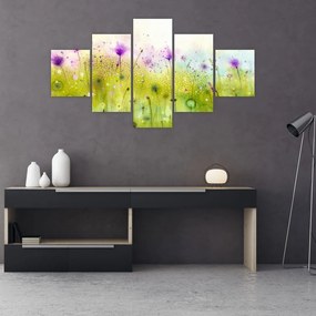 Obraz - Kwiaty polne (125x70 cm)