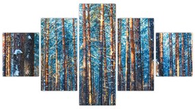 Obraz - Zimowy las (125x70 cm)