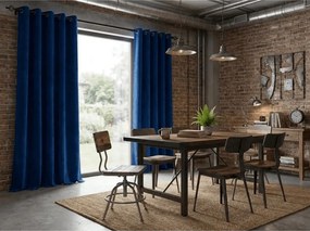 Zaciemniająca zasłona DREAM VELVET 140x250 cm, granatowa Zawieszanie: Metalowe pierścienie