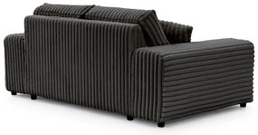 Ciemnoszara sztruksowa sofa 178 cm Justin – Ropez