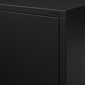 Szafa na ubrania metalowa loftowa czarna: Modern FLAVIO 800 x 1850 x 450 mm