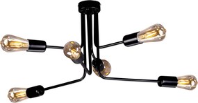 Czarna lampa sufitowa industrialna - S143 Z8-C65
