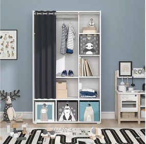 Szafa dziecięca biały 105.8x38x178.1 luigi