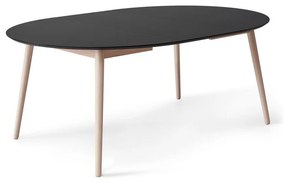 Okrągły rozkładany stół z dodatkowym czarnym blatem ø 135 cm Meza – Hammel Furniture