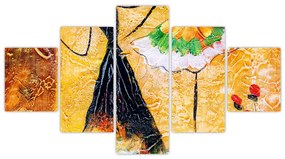 Obraz - Tańczące baletnice, obraz olejny (125x70 cm)