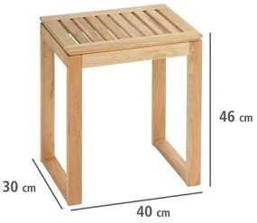 Taboret łazienkowy, półka NORWAY - 2w1, WENKO