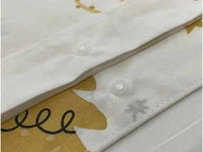 PrzytulneMieszkanie.pl PrzytulneMieszkanie.pl Bawełniana pościel FROST & GOLD biała Rozmiar pościeli: 70 x 90 cm | 140 x 200 cm