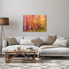 Obraz kolorowego lasu (70x50 cm)
