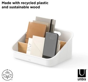 Biały plastikowy organizer łazienkowy Bellwood – Umbra