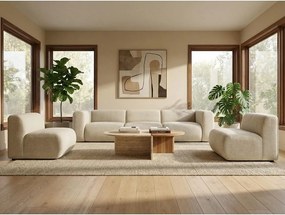 Pomarańczowa/brązowa aksamitna sofa 319 cm Ekahi – Makamii