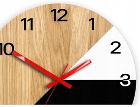 Zegar na ścianę nowoczesny efektowny okrągły cichy do kuchni salonu pokoju