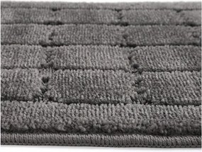 Antracytowe dywaniki łazienkowe zestaw 2 szt. 50x80 cm Kareli – Foutastic