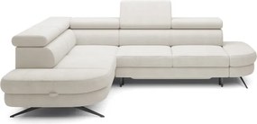 Narożnik OTIS L Lewostronny Regulowane Zagłówki wolnostojący tkanina AURORA 01 WERSAL