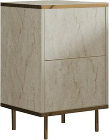Szafka nocna Imaj Travertine and Gold