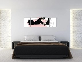 Obraz - Modna dama (170x50 cm)