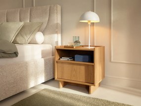 Szafka Nocna ZENITH 50 cm Stolik Nocny do Sypialni, Brązowy