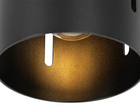 Designerska lampa sufitowa czarna - YanaDesignerski Oswietlenie wewnetrzne