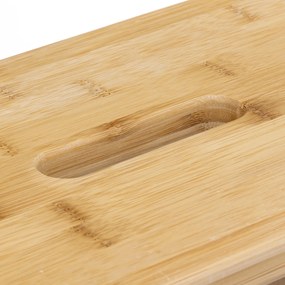 Drabina składana, niska, bambusowa, 3 stopnie, 63,5 cm