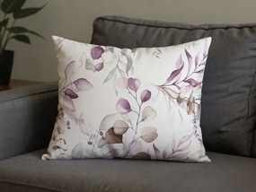 Zestaw 2 szt. dekoracyjnych poszewek na poduszkę z mikrofibry FLORANY 50x70 cm, biała