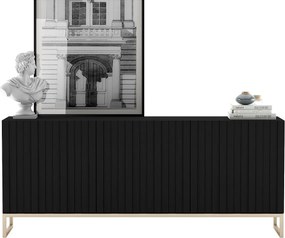Komoda TAL 3D 168 czarna mat