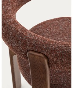 Brązowe krzesło z litego drewna jesionowego Granite – Kave Home