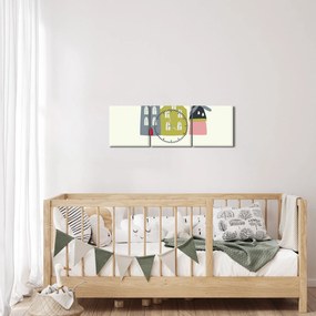 Obraz - Miasta Europy N⁰4 (z zegarem) (90x30 cm)