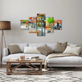 Obraz - Dziecięce miasteczko (125x70 cm)