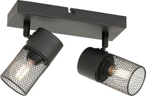 Industrialny reflektor czarny 2-punktowy regulowany - Jim