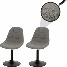 Krzesło do jadalni MCW-A60 (zestaw 2 sztuk),  szary