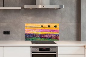 Szklany Panel Korony Drzew pod Niebem