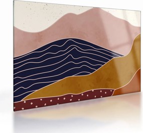 Obraz na szkle - Słońce nad górami (70x50 cm)