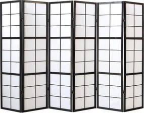 Przegroda pokojowa 175×264×2,2 cm Czarny Shoji