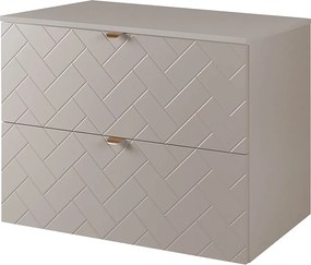 Meble łazienkowe, Kaszmir, 80 x 57 x 46 cm, złote uchwyty