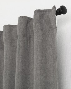 Zasłona BASIC na taśmie marszczącej 140x300cm szary 1 szt.