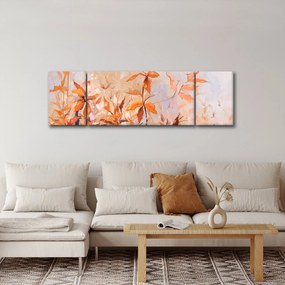 Obraz - Malowane kwiaty (170x50 cm)