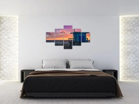 Obraz z plaży Santa Monica (125x70 cm)