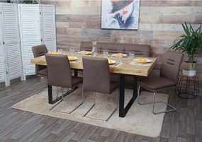 Zestaw do jadalni MCW-H70,  brąz 160cm