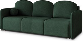 Masseno Sofa SUVI III z funkcją spania i pojemnikiem na pościel, Rozkładana sofa - Zielony, NEVE 37