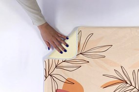 Dywanik łazienkowy antypoślizgowy Dywanik łazienkowy antypoślizgowy Liście Geometryczny