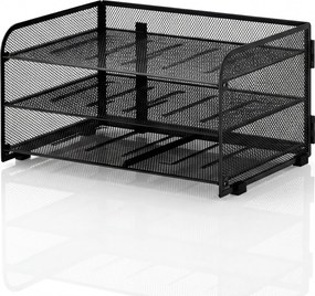 Organizer na biurko koszyk z 3 otwartymi szufladami