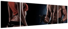 Obraz - Fitness (170x50 cm)