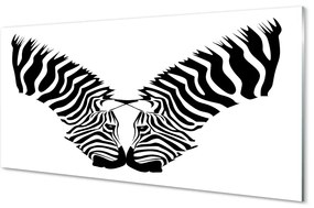 Obraz akrylowy Odbicie lustrzane zebra