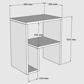 Stolik do odkładania Yepa Sapphire Oak