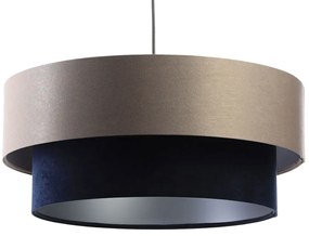 Lampa wisząca z satynowo-welurowym abażurem - S426 Sonato