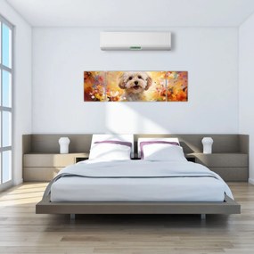Obraz - Szczęśliwy pies (170x50 cm)